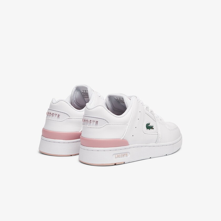 Sapatilhas Branco Luz Rosa Feminino Lacoste Court Cage Sneaker GL6-71387V9