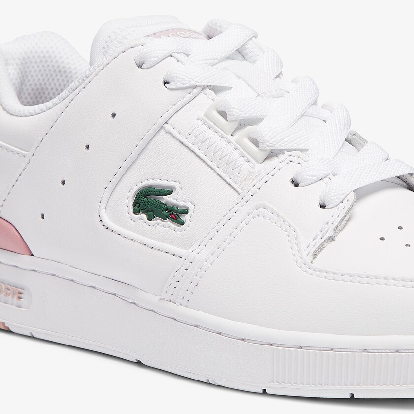 Sapatilhas Branco Luz Rosa Feminino Lacoste Court Cage Sneaker GL6-71387V9