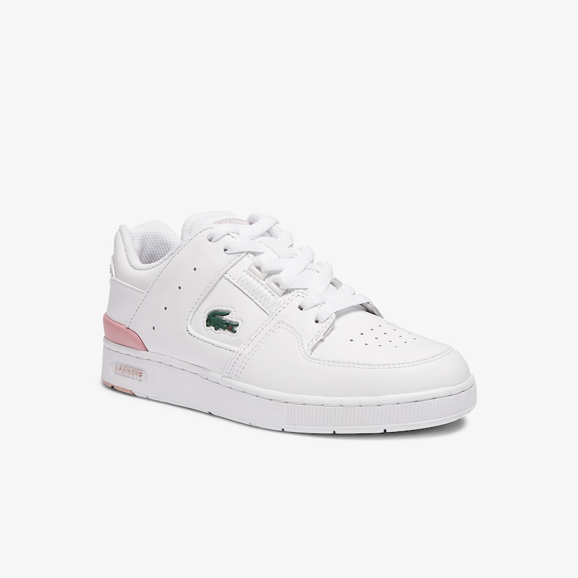 Sapatilhas Branco Luz Rosa Feminino Lacoste Court Cage Sneaker GL6-71387V9