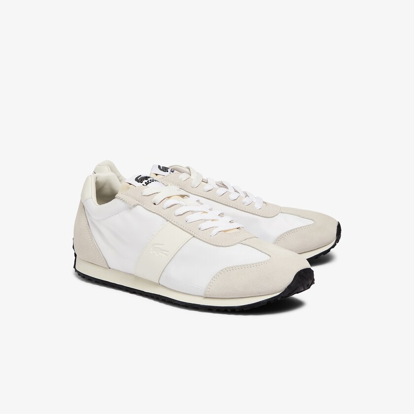 Sapatilhas Bege Masculino Lacoste Court Pace Textile HO6-56455G0