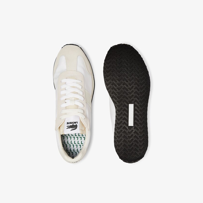 Sapatilhas Bege Masculino Lacoste Court Pace Textile HO6-56455G0