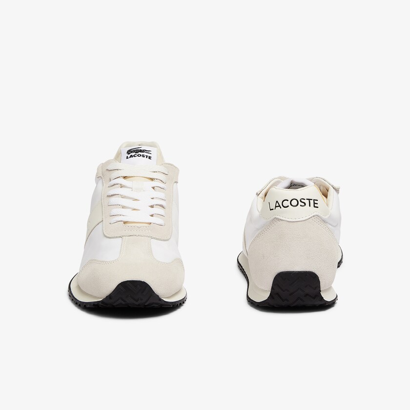 Sapatilhas Bege Masculino Lacoste Court Pace Textile HO6-56455G0