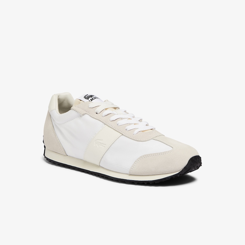 Sapatilhas Bege Masculino Lacoste Court Pace Textile HO6-56455G0