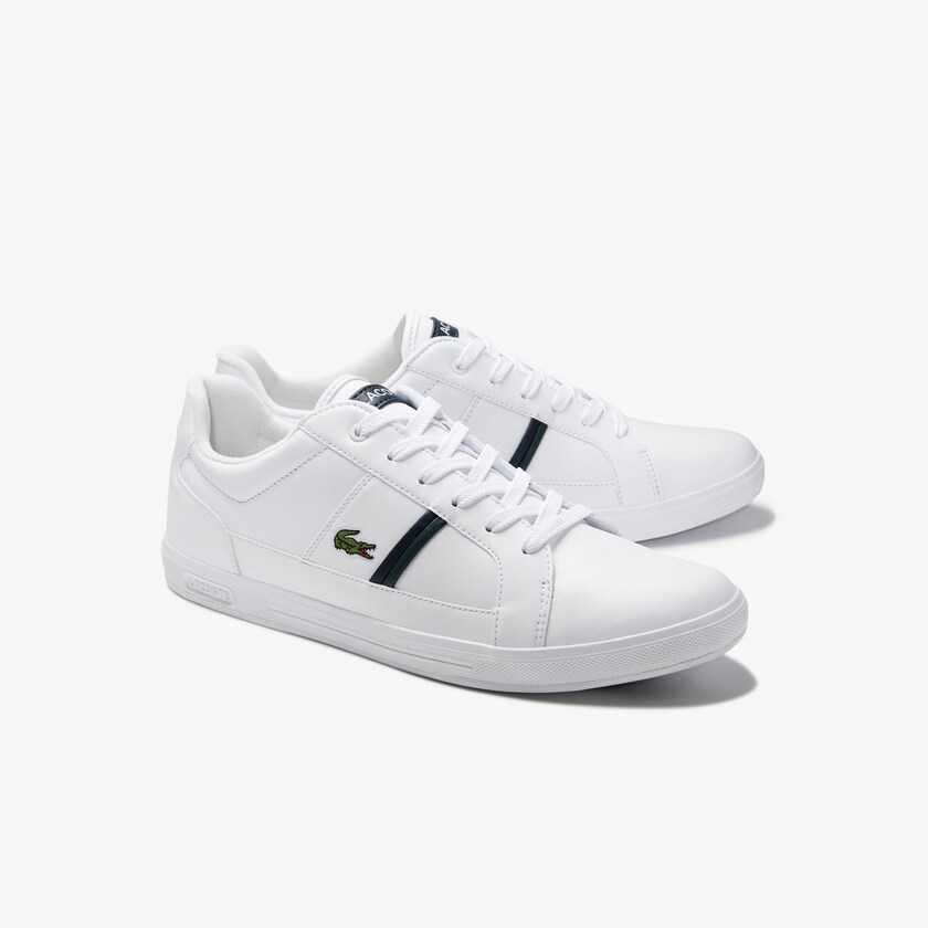 Sapatilhas Branco Masculino Lacoste Europa Leather TI5-67226A5