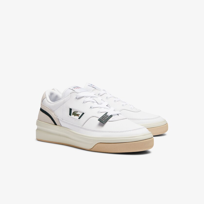 Sapatilhas Branco Masculino Lacoste G80 Leather and Suede UN2-34923D3