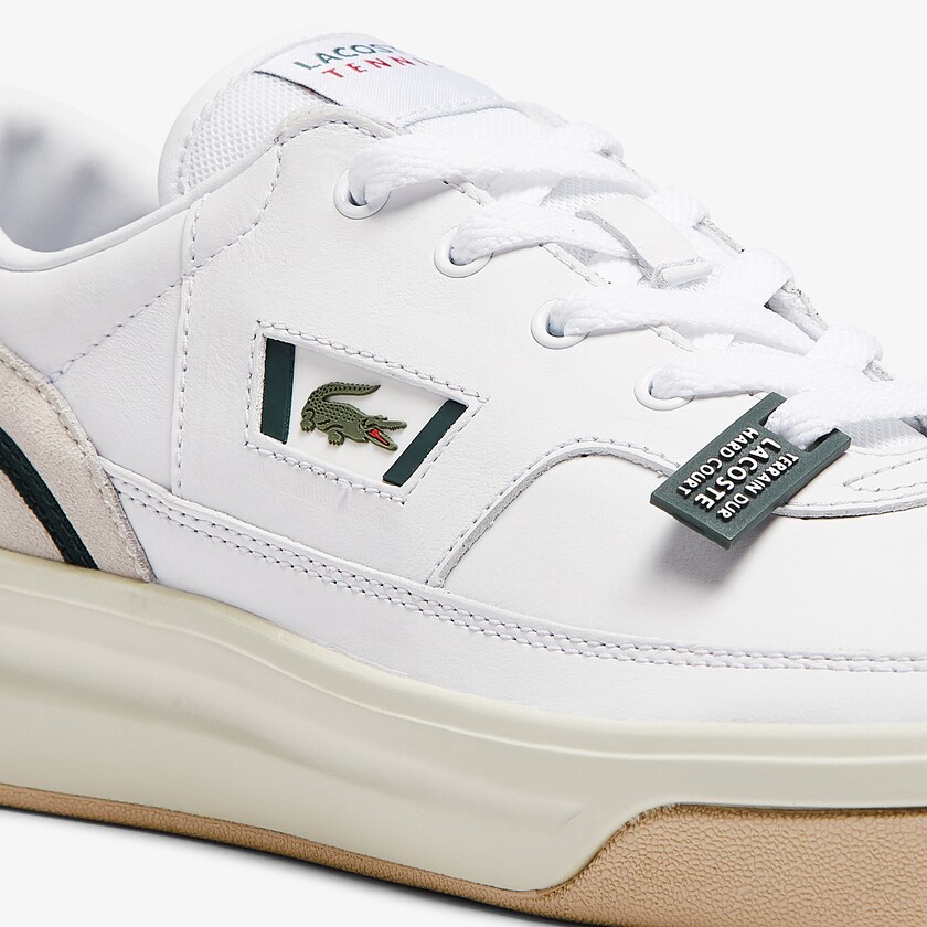 Sapatilhas Branco Masculino Lacoste G80 Leather and Suede UN2-34923D3