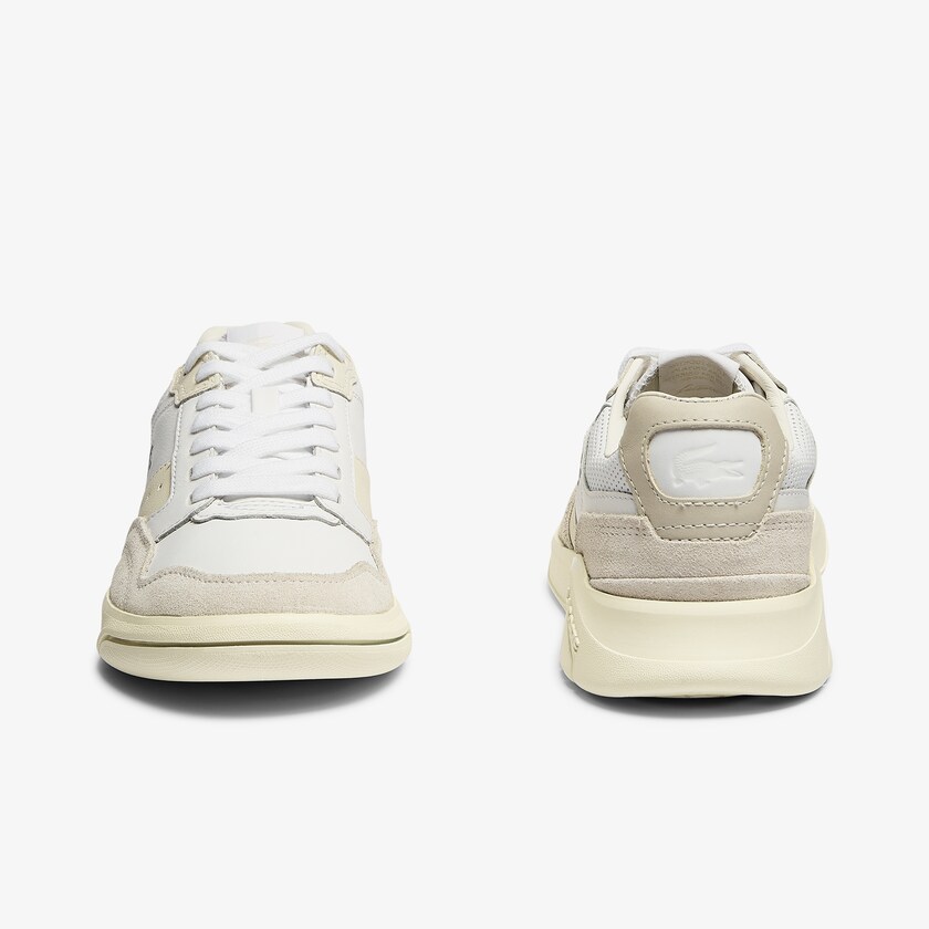 Sapatilhas Branco Branco Feminino Lacoste Game Advance Luxe Leather and Suede JL1-02510H9