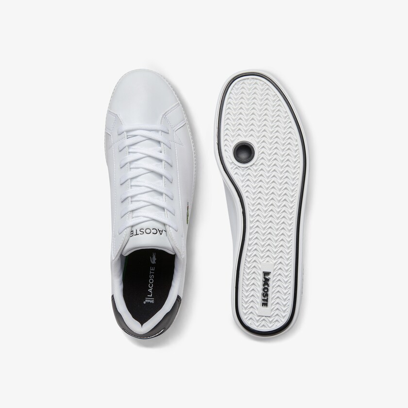Sapatilhas Branco Pretas Masculino Lacoste Graduate Leather HI9-72697Y7