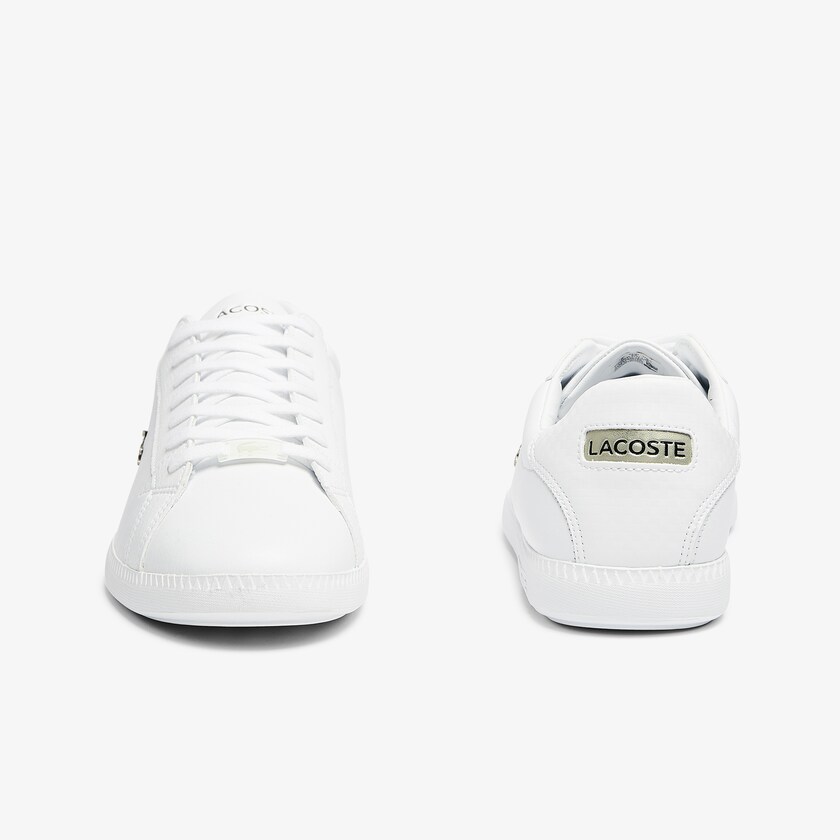 Sapatilhas Branco Masculino Lacoste Graduate Leather and Synthetic YW7-54935P0