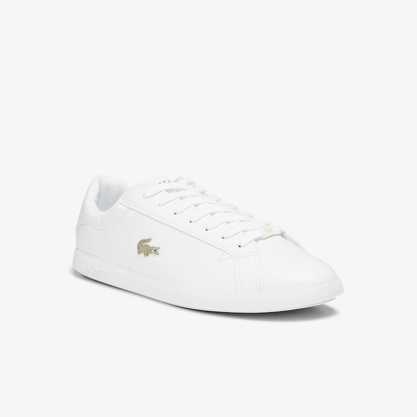 Sapatilhas Branco Masculino Lacoste Graduate Leather and Synthetic YW7-54935P0