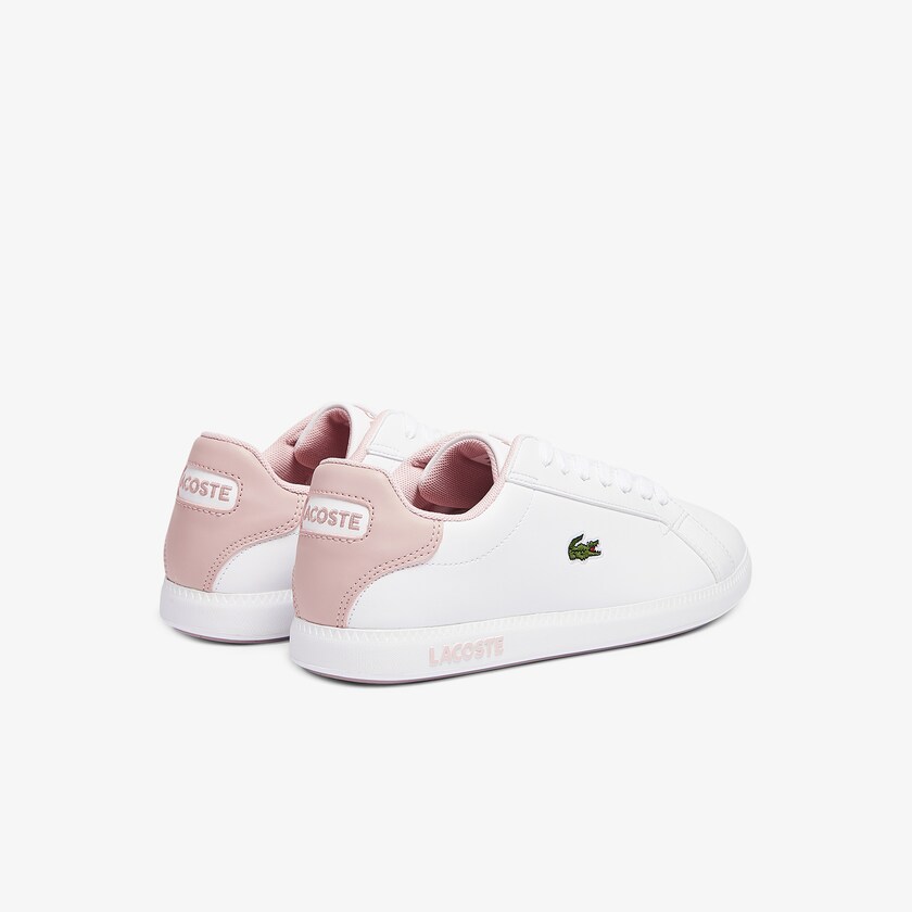 Sapatilhas Branco Rosa Criança Lacoste Graduate Synthetic GB3-97399X6