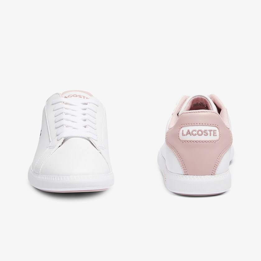 Sapatilhas Branco Rosa Criança Lacoste Graduate Synthetic GB3-97399X6
