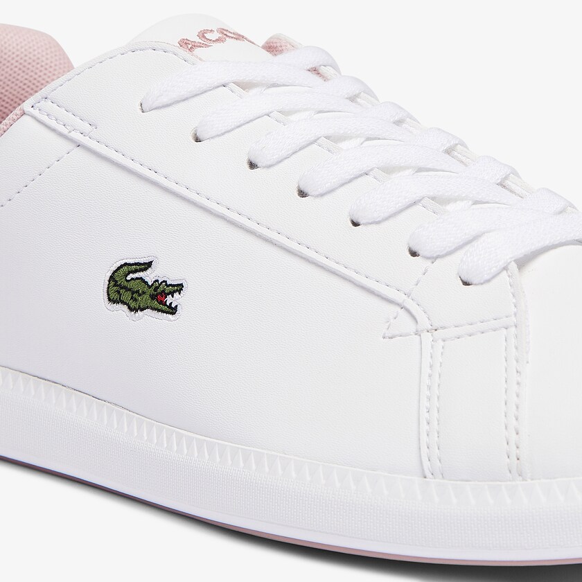 Sapatilhas Branco Rosa Criança Lacoste Graduate Synthetic GB3-97399X6
