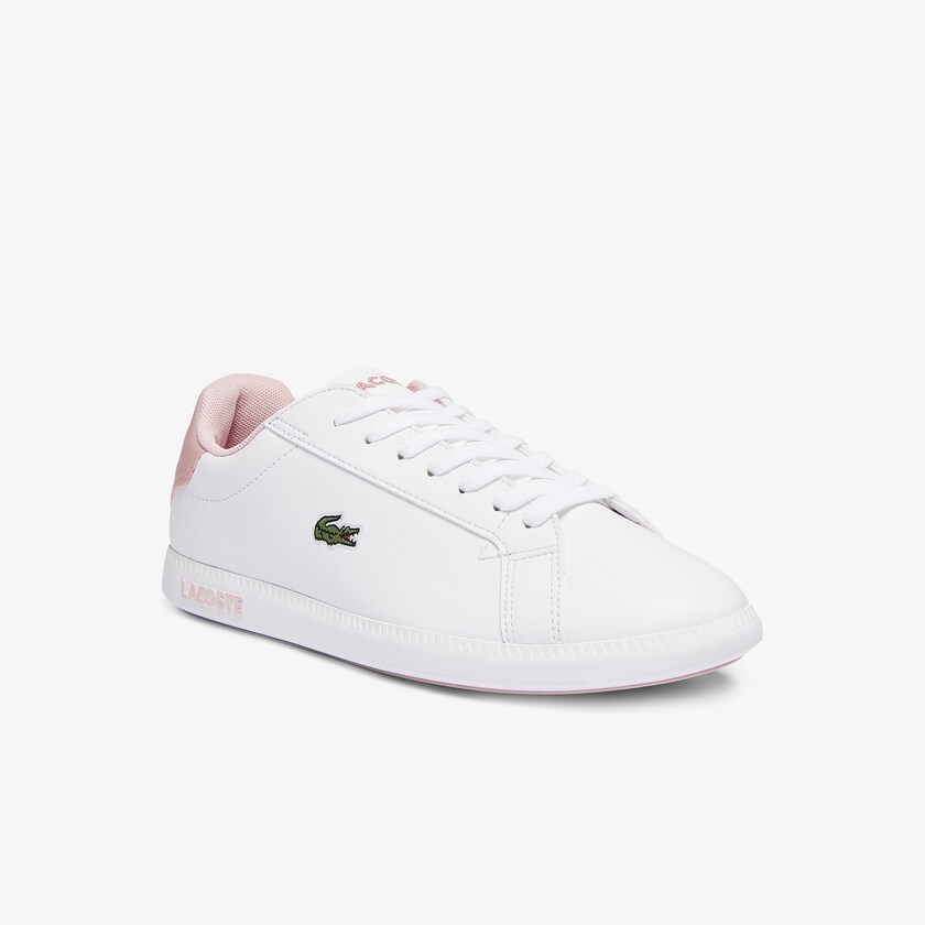 Sapatilhas Branco Rosa Criança Lacoste Graduate Synthetic GB3-97399X6