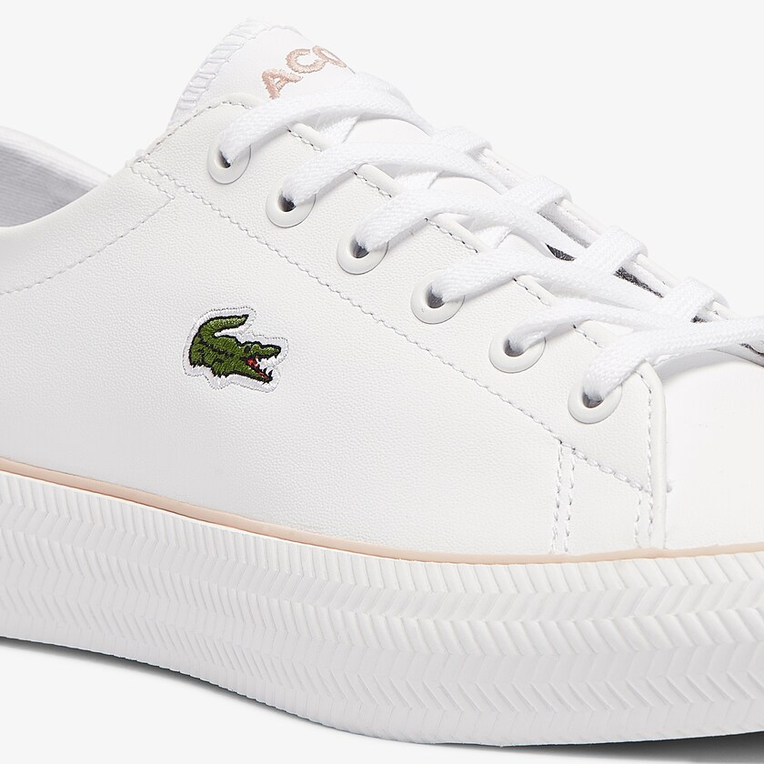 Sapatilhas Branco Rosa Feminino Lacoste Gripshot BL Leather and Synthetic NB2-81888U0