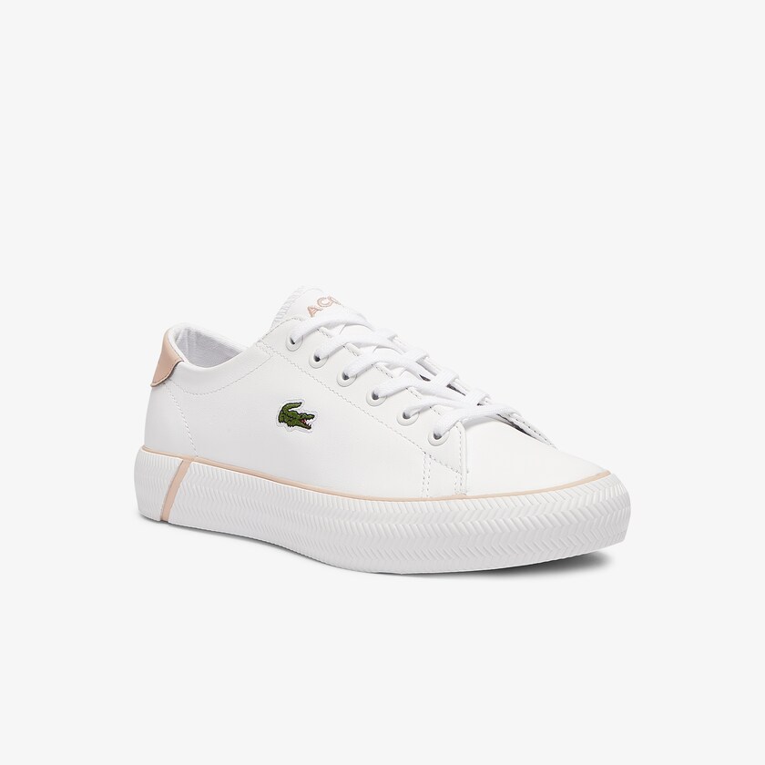 Sapatilhas Branco Rosa Feminino Lacoste Gripshot BL Leather and Synthetic NB2-81888U0