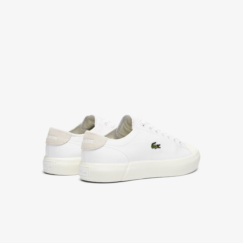 Sapatilhas Branco Cinzentas Masculino Lacoste Gripshot Leather OA7-86078O8