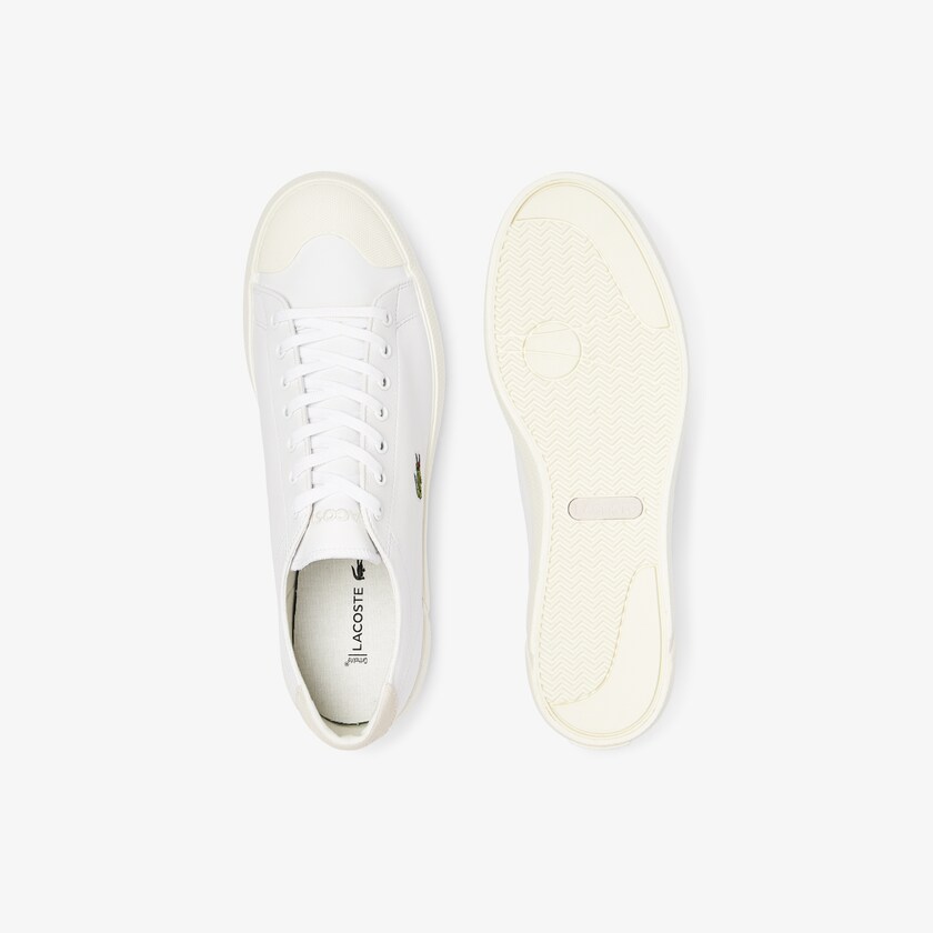 Sapatilhas Branco Cinzentas Masculino Lacoste Gripshot Leather OA7-86078O8