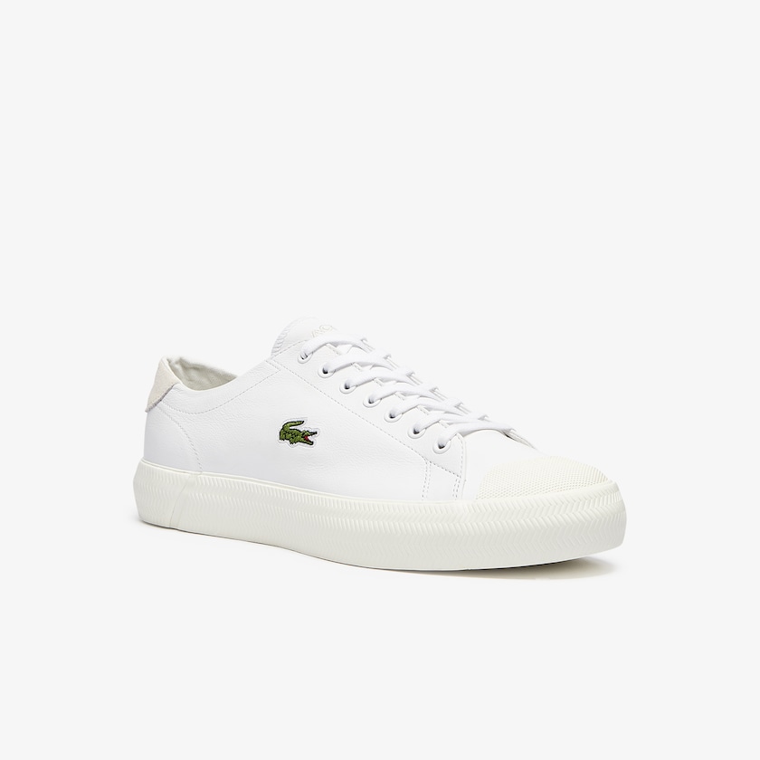 Sapatilhas Branco Cinzentas Masculino Lacoste Gripshot Leather OA7-86078O8