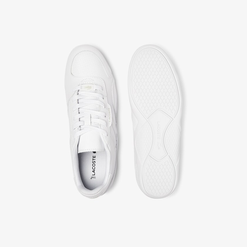 Sapatilhas Branco Feminino Lacoste Hapona Leather and Synthetic WA3-02340F6