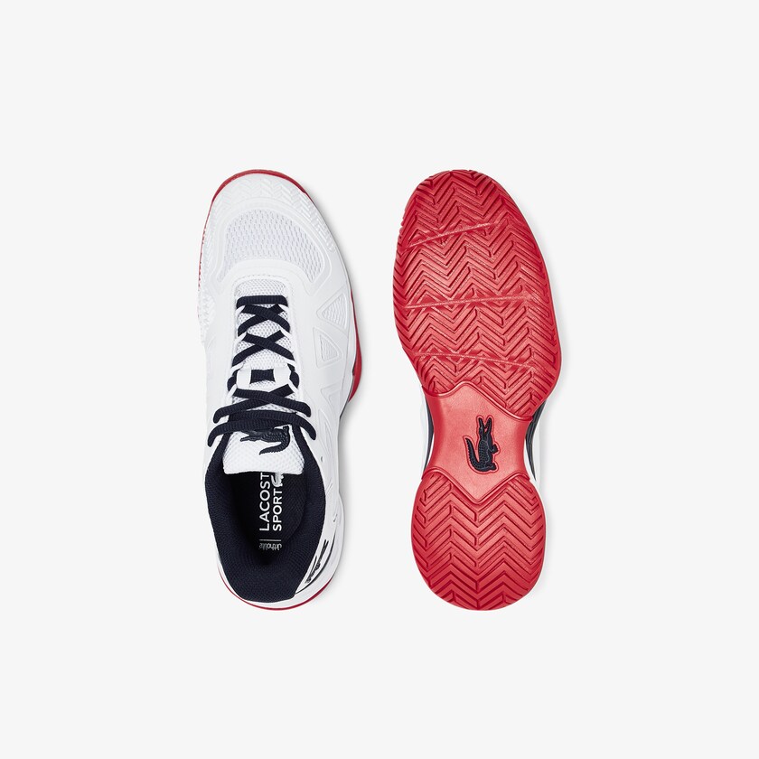 Sapatilhas Branco Coral Feminino Lacoste LC Scale II Textile XZ8-55795O4