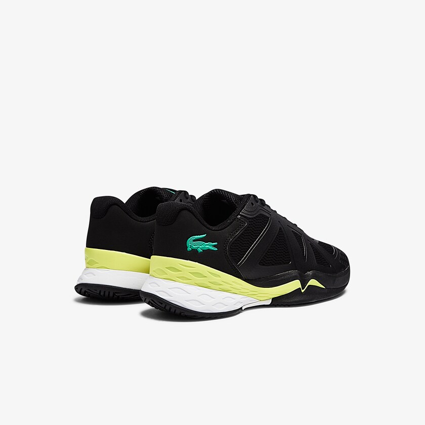 Sapatilhas Pretas Luz Amarelas Masculino Lacoste LC Scale II Textile NB9-65376D7