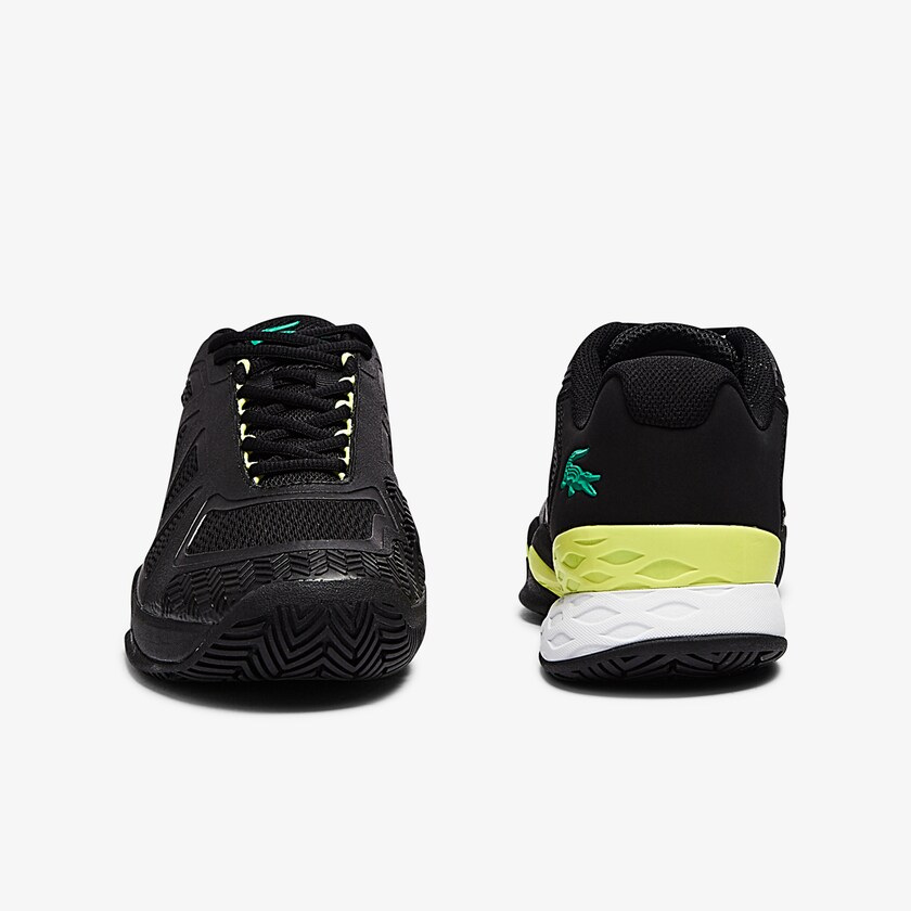 Sapatilhas Pretas Luz Amarelas Masculino Lacoste LC Scale II Textile NB9-65376D7