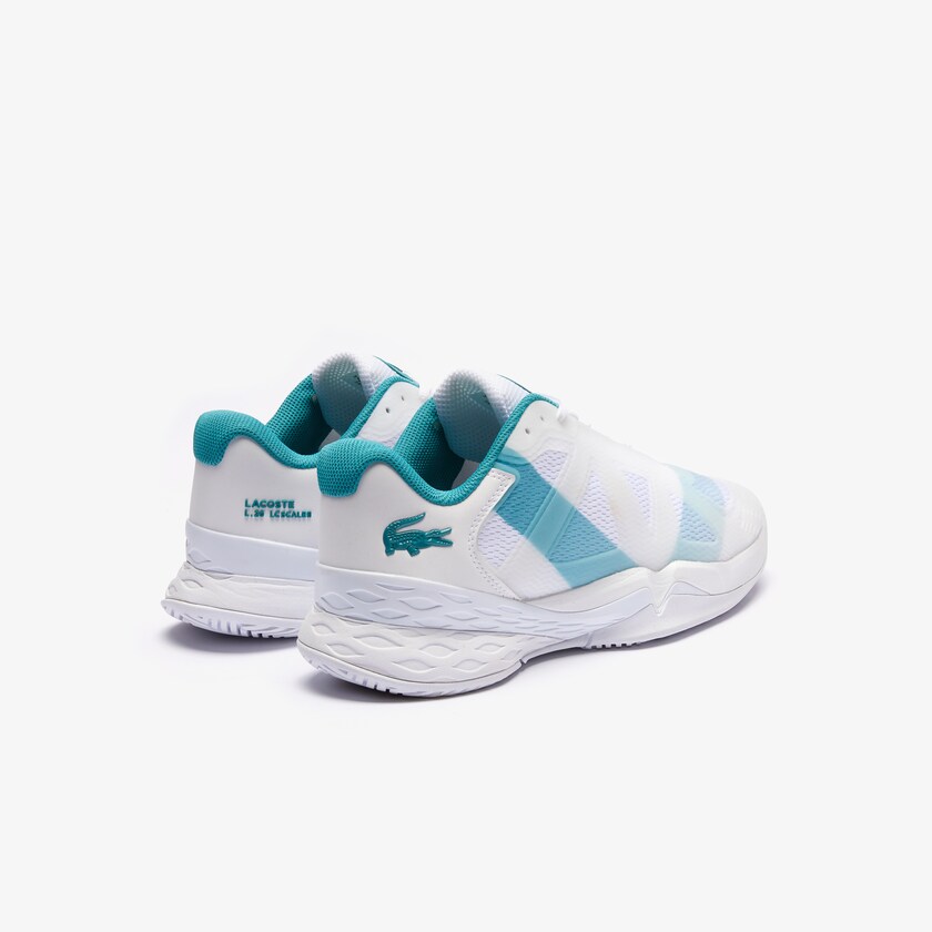 Sapatilhas Branco Turquesa Masculino Lacoste LC Scale L20 Textile and Synthetic OG6-97449L7