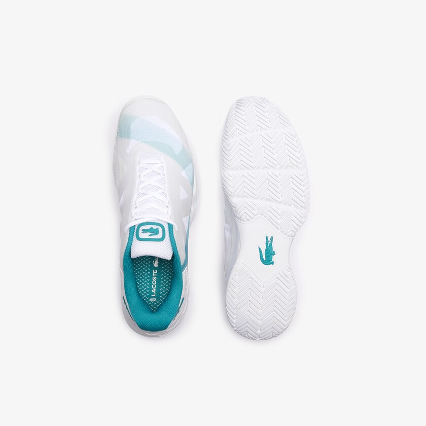 Sapatilhas Branco Turquesa Masculino Lacoste LC Scale L20 Textile and Synthetic OG6-97449L7