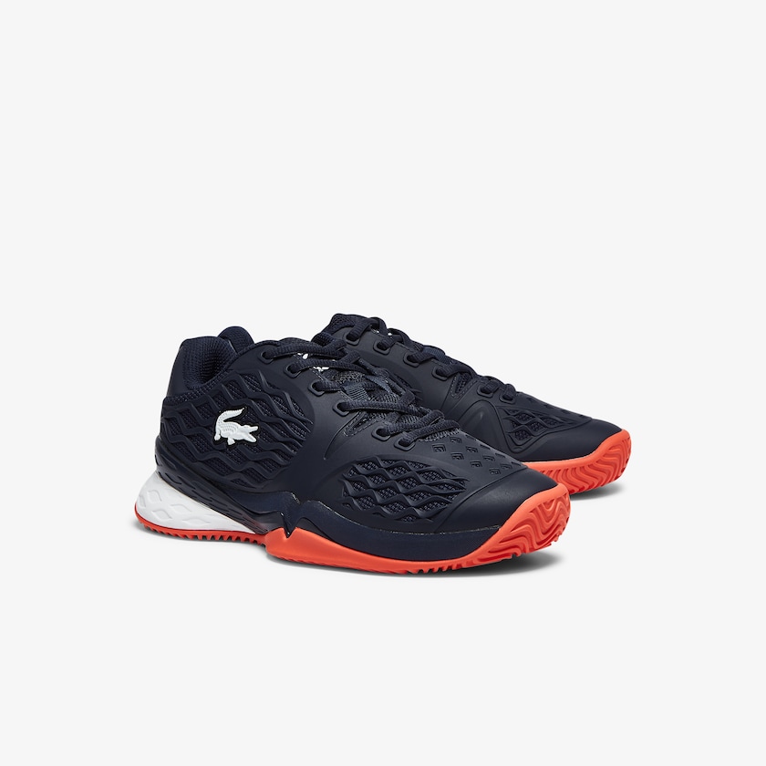 Sapatilhas Azul Marinho Vermelhas Criança Lacoste LC Scale Roland Garros Textile WK1-32763J5
