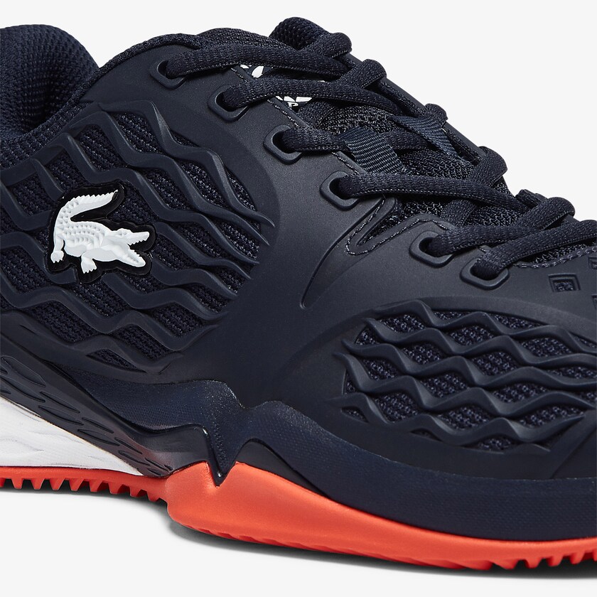 Sapatilhas Azul Marinho Vermelhas Criança Lacoste LC Scale Roland Garros Textile WK1-32763J5