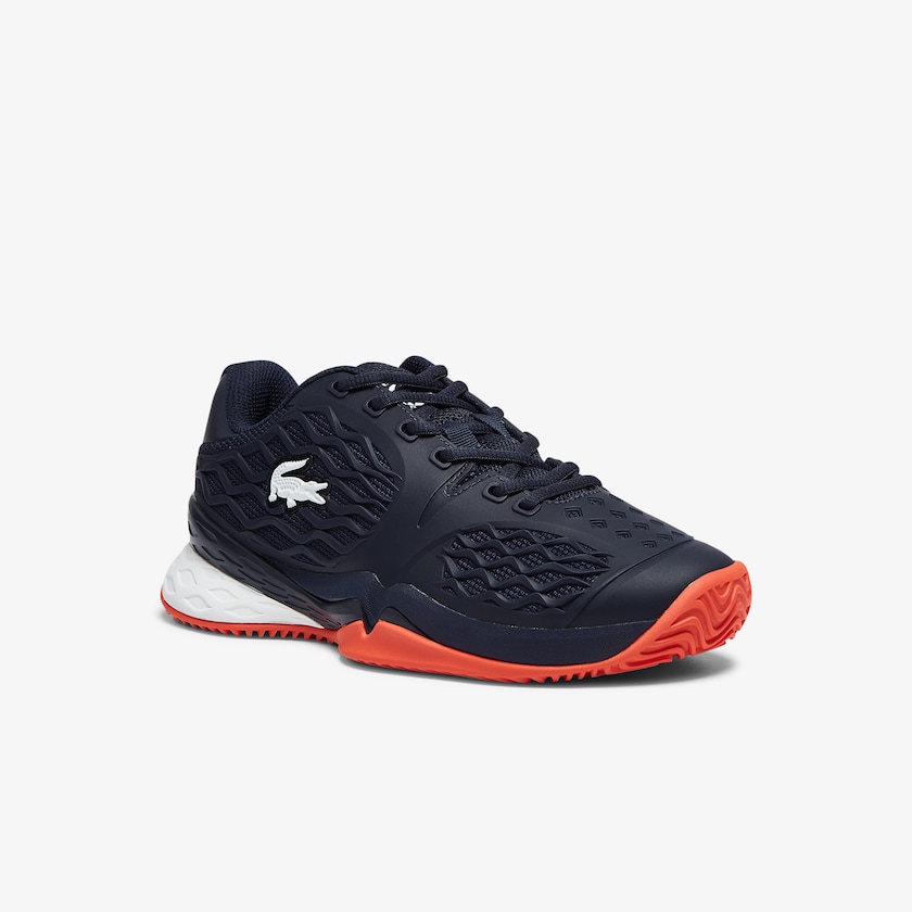 Sapatilhas Azul Marinho Vermelhas Criança Lacoste LC Scale Roland Garros Textile WK1-32763J5