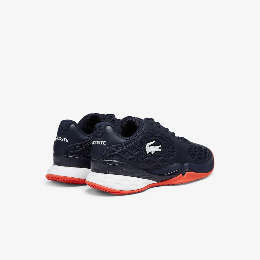 Sapatilhas Azul Marinho Vermelhas Feminino Lacoste LC Scale Roland Garros Textile ET6-97839J1