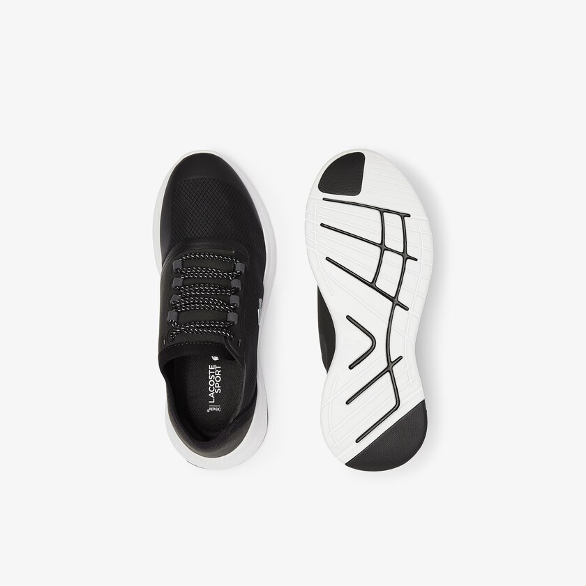 Sapatilhas Pretas Branco Feminino Lacoste LT Fit Synthetic and Textile OP1-31083E1