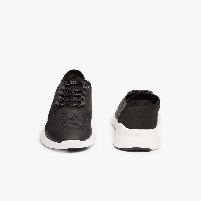 Sapatilhas Pretas Branco Feminino Lacoste LT Fit Synthetic and Textile OP1-31083E1