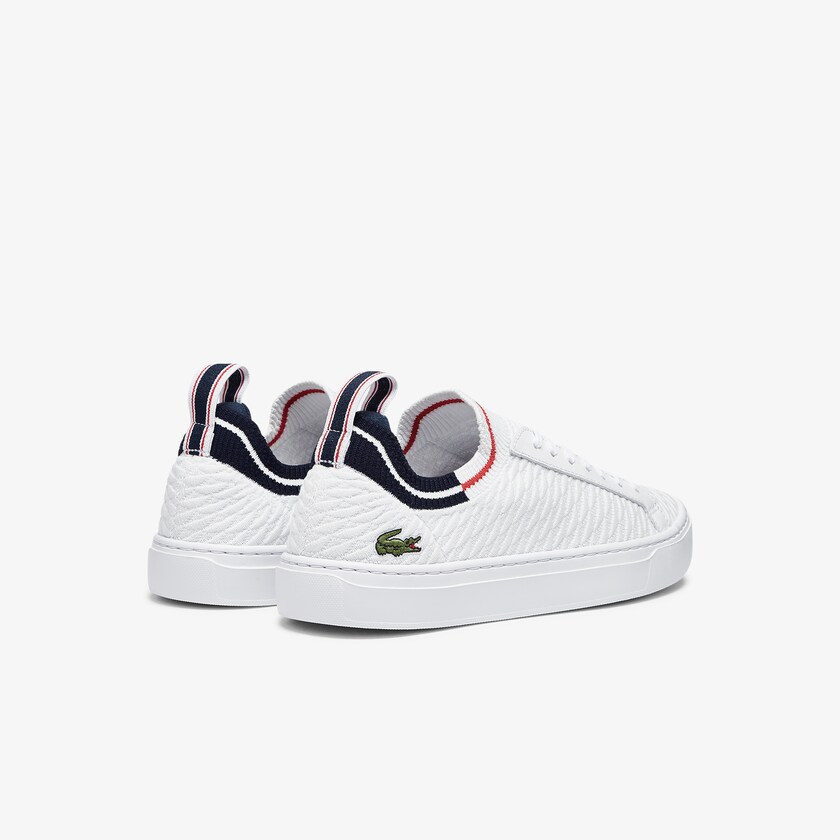 Sapatilhas Branco Bege Masculino Lacoste La Piquée Textile WG0-13521N5