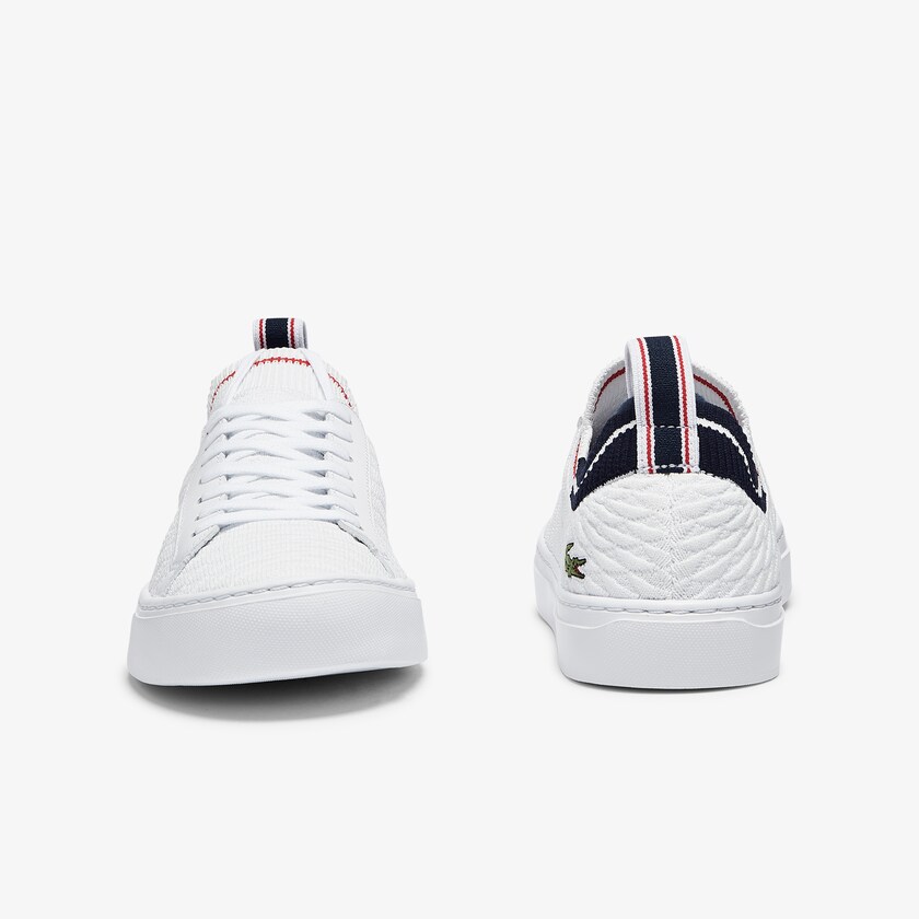 Sapatilhas Branco Bege Masculino Lacoste La Piquée Textile WG0-13521N5