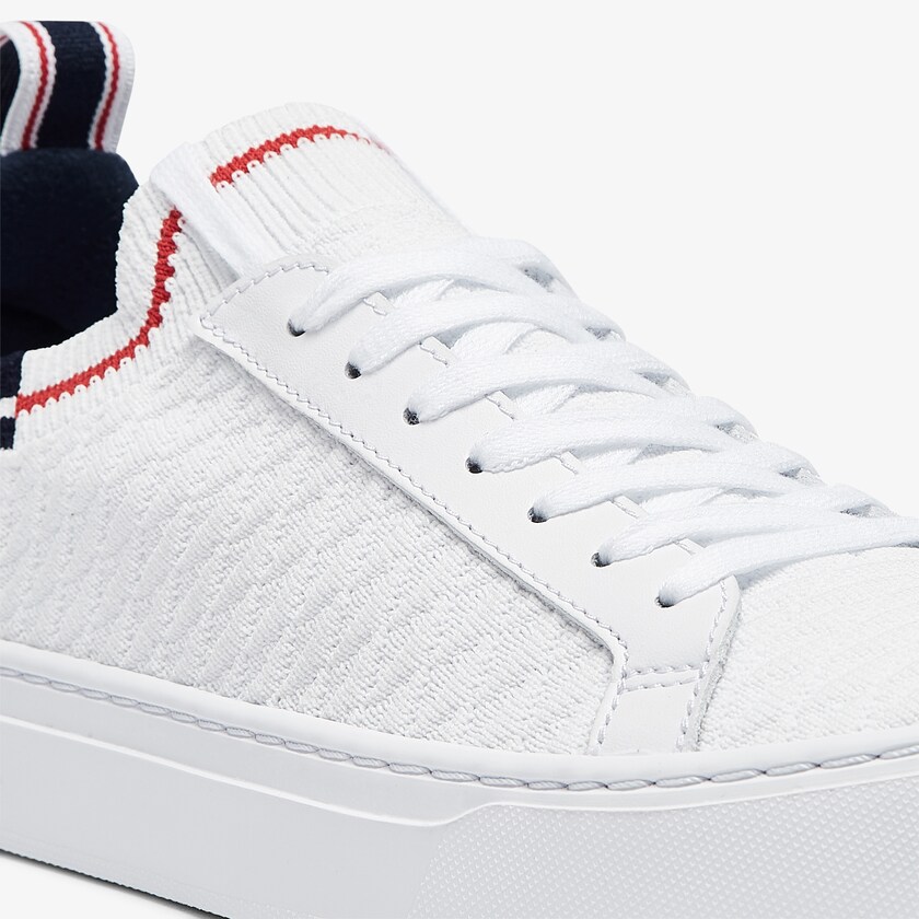 Sapatilhas Branco Bege Masculino Lacoste La Piquée Textile WG0-13521N5