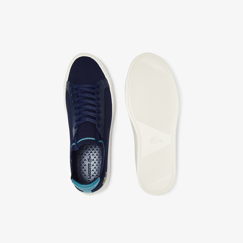 Sapatilhas Azul Marinho Masculino Lacoste La Piquée Textile Knit DQ3-32823H4