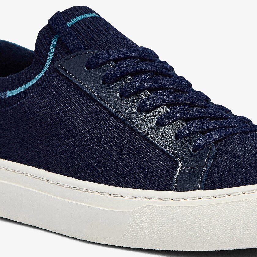 Sapatilhas Azul Marinho Masculino Lacoste La Piquée Textile Knit DQ3-32823H4