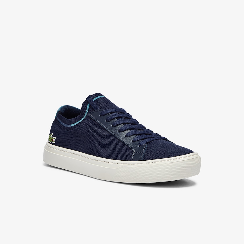 Sapatilhas Azul Marinho Masculino Lacoste La Piquée Textile Knit DQ3-32823H4