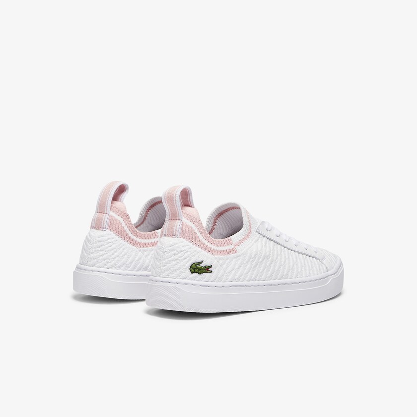 Sapatilhas Branco Rosa Feminino Lacoste La Piquée Textile UV5-07150T3