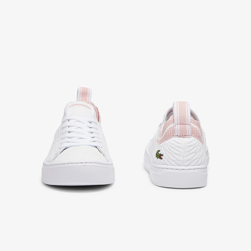 Sapatilhas Branco Rosa Feminino Lacoste La Piquée Textile UV5-07150T3