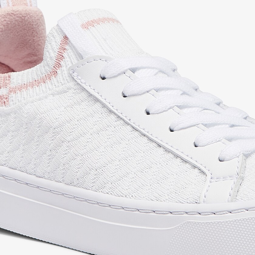 Sapatilhas Branco Rosa Feminino Lacoste La Piquée Textile UV5-07150T3