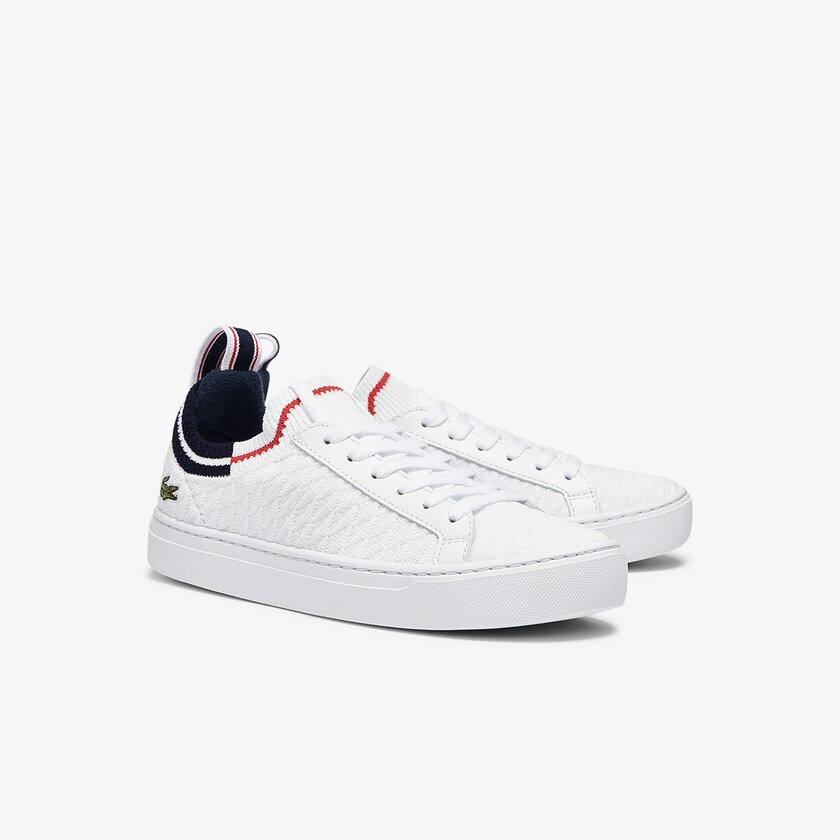 Sapatilhas Branco Bege Feminino Lacoste La Piquée Textile GQ5-60536S8