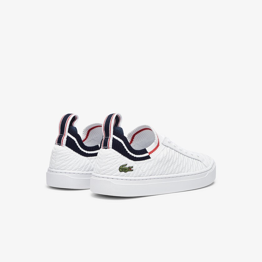 Sapatilhas Branco Bege Feminino Lacoste La Piquée Textile GQ5-60536S8