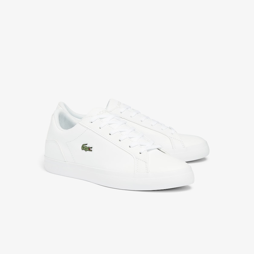 Sapatilhas Branco Feminino Lacoste Lerond BL Leather and Synthetic LT3-52875T3