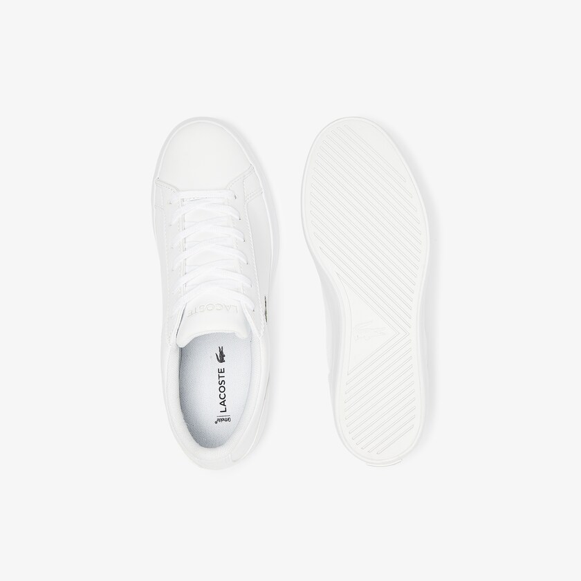 Sapatilhas Branco Feminino Lacoste Lerond BL Leather and Synthetic LT3-52875T3