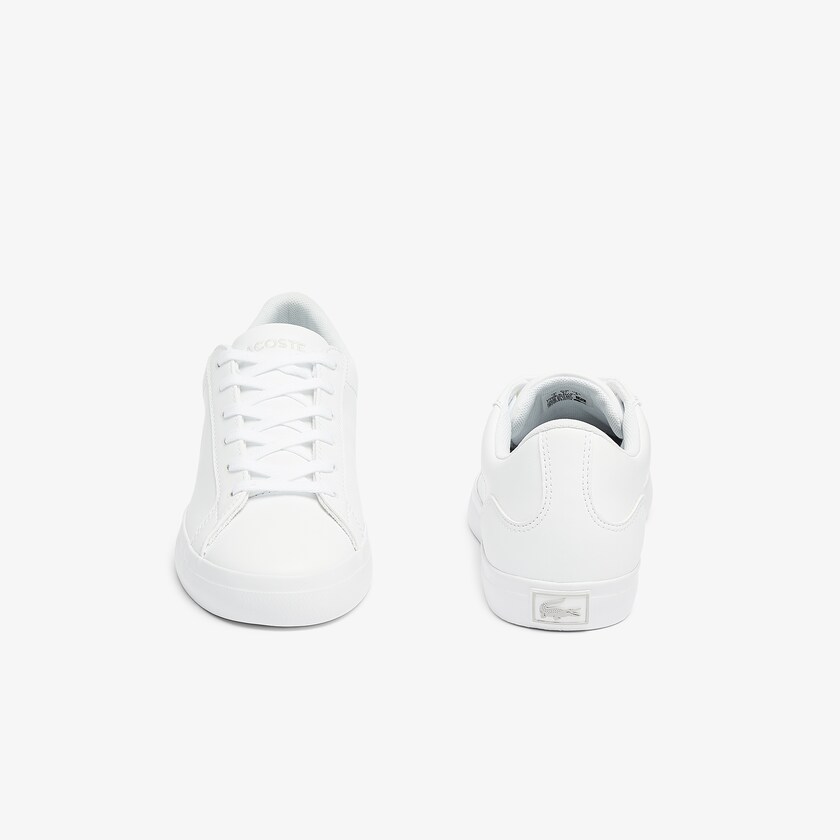 Sapatilhas Branco Feminino Lacoste Lerond BL Leather and Synthetic LT3-52875T3