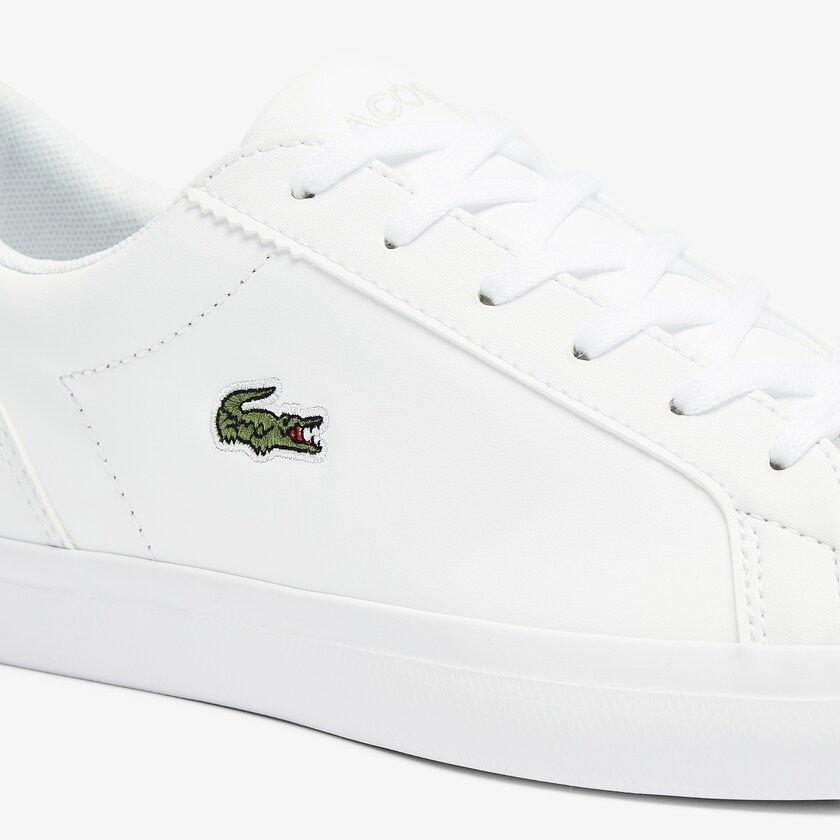Sapatilhas Branco Feminino Lacoste Lerond BL Leather and Synthetic LT3-52875T3